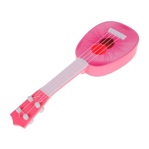 ERINGOGO Musikalisches Gitarre musikspielzeug Musikinstrument für Ukulele Gitarrenspielzeug für Kleinkinder Obstgitarre für Kleinkinder Plastik Rosa von ERINGOGO