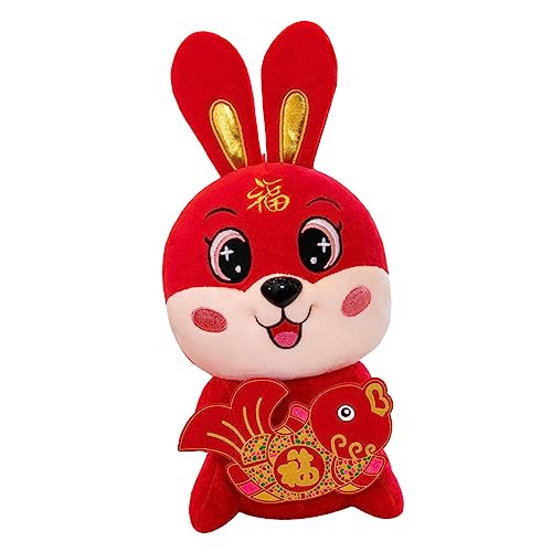 ERINGOGO Neujahrsdekoration Maskottchen Hase Stofffigur Niedliche Stofftier Hasen Tierpuppe Kaninchen Maskottchen Puppe Gefüllte Kaninchenpuppe Neujahrsbedarf Pp Baumwolle Rot ERINGOGO Neujahrsdekoration Maskottchen Hase Stofffigur Niedliche Stofftier Hasen Tierpuppe Kaninchen Maskottchen Puppe Gefüllte Kaninchenpuppe Neujahrsbedarf Pp Baumwolle Rot von ERINGOGO