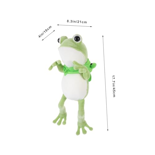 ERINGOGO Niedliches Plüschfrosch Stofftier Weiches Kuscheltier Sitzkissen Geschenkidee für Wohnzimmer Schlafzimmer Dekoration ERINGOGO Niedliches Plüschfrosch Stofftier Weiches Kuscheltier Sitzkissen Geschenkidee für Wohnzimmer Schlafzimmer Dekoration von ERINGOGO