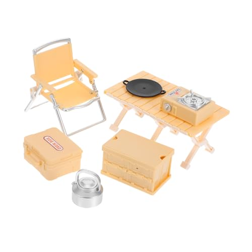 ERINGOGO Spielsets Für Draußen Spielkocher Camping-spielset Miniatur-klappstuhl Picknicktisch Herd Mini-Haus-Ornament Puppenhaus-zubehör Für Rollenspiele Gelb Mini-möbelmodelle ERINGOGO Spielsets Für Draußen Spielkocher Camping-spielset Miniatur-klappstuhl Picknicktisch Herd Mini-Haus-Ornament Puppenhaus-zubehör Für Rollenspiele Gelb Mini-möbelmodelle von ERINGOGO