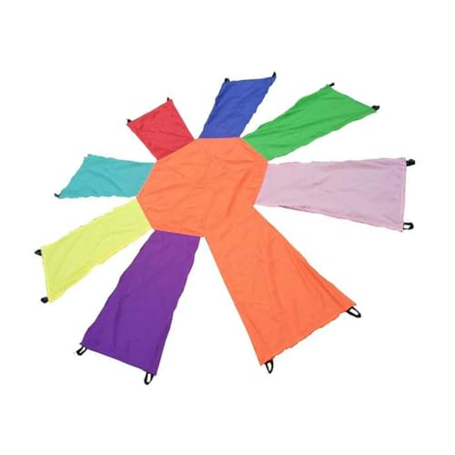ERINGOGO Outdoor Trainingsspielzeug Regenbogen Wurfschirm zur Koordinationsförderung für Teamwork und Reflexe Robustes Hautfreundliches Material als Interaktives Trainingszubehör ERINGOGO Outdoor Trainingsspielzeug Regenbogen Wurfschirm zur Koordinationsförderung für Teamwork und Reflexe Robustes Hautfreundliches Material als Interaktives Trainingszubehör von ERINGOGO
