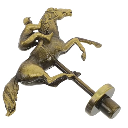 ERINGOGO Pferderennen-schachfigur Pferderennbrett-zubehör Rennfiguren Für Brettspiele Spielersatz-pferdefigur Brettspielteile Pferderennen-brettspiel-Requisiten Legierung Golden von ERINGOGO