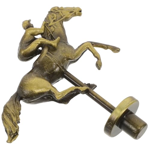 ERINGOGO Pferderennen-schachfigur Pferderennbrett-zubehör Rennfiguren Für Brettspiele Spielersatz-pferdefigur Brettspielteile Pferderennen-brettspiel-Requisiten Legierung Golden von ERINGOGO