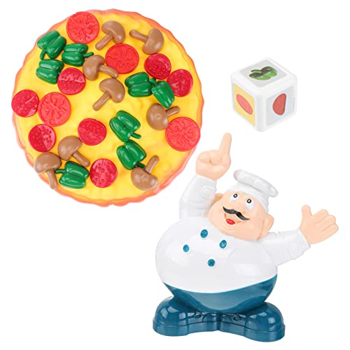 ERINGOGO Pizza-Umsturzspielzeug Für Kinder Für 2–4 Spieler Pizza-Stapelstapel-Balancier Für Die Ganze Familie Desktop-Spielspielzeug von ERINGOGO