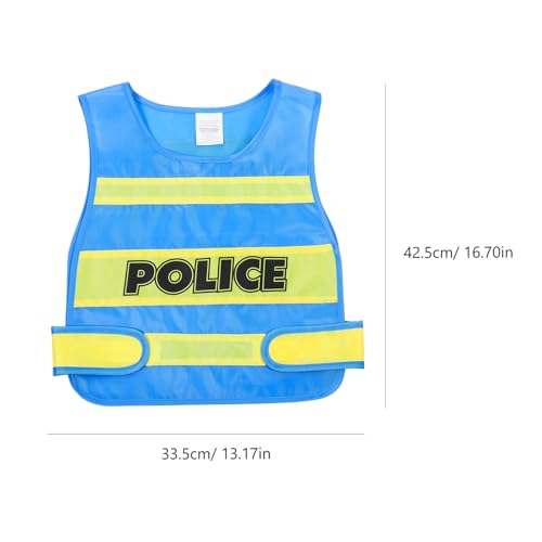 ERINGOGO Polizeikostüm Weste aus Stoff Bequeme Cosplay Uniform für Jungen und Mädchen Detailreiches Rollenspiel Outfit für Fasching Karneval und Mottoparty Vielseitiges Kostüm ERINGOGO Polizeikostüm Weste aus Stoff Bequeme Cosplay Uniform für Jungen und Mädchen Detailreiches Rollenspiel Outfit für Fasching Karneval und Mottoparty Vielseitiges Kostüm von ERINGOGO