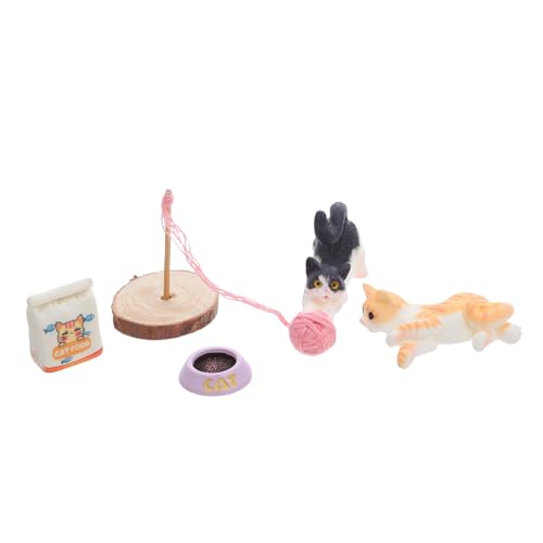 ERINGOGO Puppenhaus Set Dekor Kleine Katzenfiguren Katzenfiguren Spielset Katzenminiaturen Miniatur Kätzchen Ornamente Miniatur Für Puppenhaus Kätzchenfiguren Für Katzen Spielset ERINGOGO Puppenhaus Set Dekor Kleine Katzenfiguren Katzenfiguren Spielset Katzenminiaturen Miniatur Kätzchen Ornamente Miniatur Für Puppenhaus Kätzchenfiguren Für Katzen Spielset von ERINGOGO