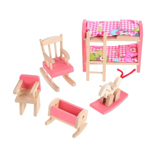 ERINGOGO Puppenhauszubehör Etagenbetten Sofabett Twin Size Betten Twin Mädchenbett Babypuppen Geburtstagsdekoration Für Mädchen Spielzeug Für Kleinkinder Mini Spielzeug von ERINGOGO