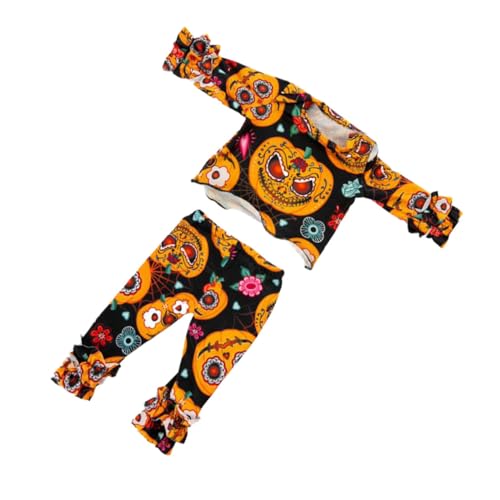 ERINGOGO Puppenkleidung Halloween Kostüm Kürbismuster Outfit für Mädchen Amerikanische Puppe Einfach Auszuziehen Feine Verarbeitung für Halloween Dekoration ERINGOGO Puppenkleidung Halloween Kostüm Kürbismuster Outfit für Mädchen Amerikanische Puppe Einfach Auszuziehen Feine Verarbeitung für Halloween Dekoration von ERINGOGO