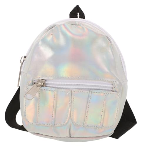 ERINGOGO Schulranzen für Mädchen 18 Zoll Holografischer Puppenrucksack für Jungen und Mädchen Multifunktional für Bücher Spielzeug von ERINGOGO