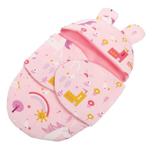 ERINGOGO Puppenschlafsack kinderzimmer zubehör Puppenbettzeug Set Puppen Schlafset Kinderspielzeug für Rollenspiele wolldecke Babydecke Puppe Stirnband Puppenzubehör Stoff von ERINGOGO