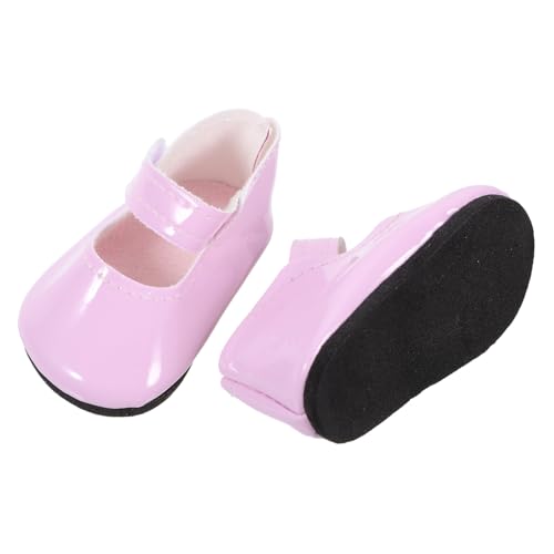 ERINGOGO Puppenschuhe Mädchen PU Leder Miniatur Dekorative Kleine Schuhe Accessoire Strapazierfähig Sanft Kantenfrei Für Puppenkleidung ERINGOGO Puppenschuhe Mädchen PU Leder Miniatur Dekorative Kleine Schuhe Accessoire Strapazierfähig Sanft Kantenfrei Für Puppenkleidung von ERINGOGO