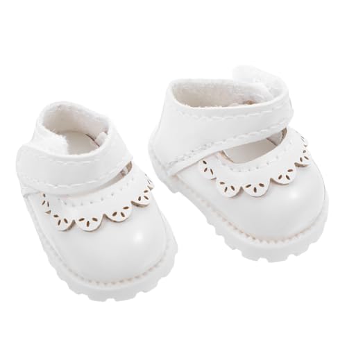 ERINGOGO Puppenschuhe Weiße Mini Flats aus PU Bequeme Austauschbare Dollhouse Flat Shoes Elegante Mini Dress Shoes für Puppen Zubehör für Cosplay und Ankleiden ERINGOGO Puppenschuhe Weiße Mini Flats aus PU Bequeme Austauschbare Dollhouse Flat Shoes Elegante Mini Dress Shoes für Puppen Zubehör für Cosplay und Ankleiden von ERINGOGO