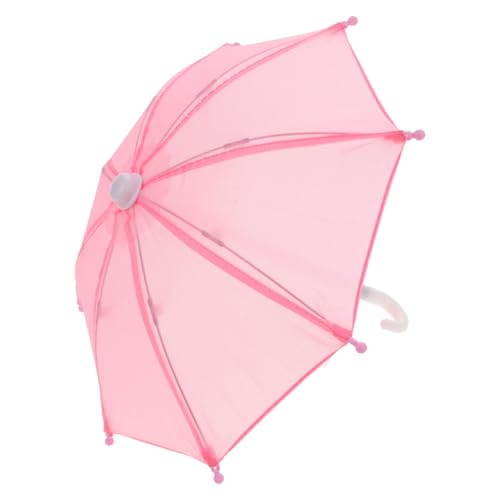 ERINGOGO Puppenspielzeug Sonniger Regenschirm Süßer Puppenschirm Kleiner Bunter Regenschirm Für 18-Zoll-Puppen Amerikanische Puppen Fotografie-Requisiten Zubehör Rosa von ERINGOGO