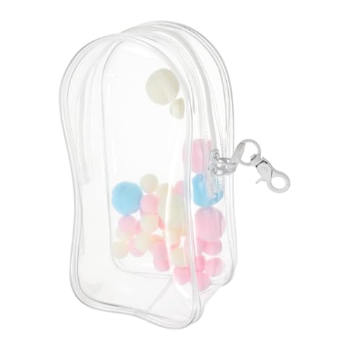 ERINGOGO Puppentasche Beutel Mit Sammelfiguren Mini-spielzeugkoffer Klarsichtbeutel Aufbewahrungstasche Zum Sammeln Aufbewahrungstasche Für Figuren Figuren-sammeltasche Transparent PVC von ERINGOGO