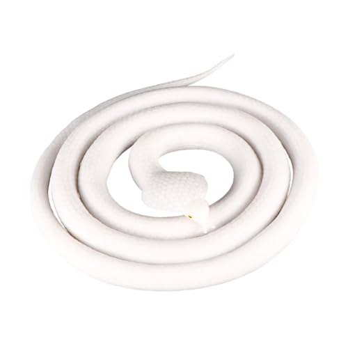 ERINGOGO Realistische Plastikschlange Weißes Schlangenspielzeug Simulation für Erwachsene Langlebiges Scherzartikel für Party und Aprilscherz Detailgetreues Requisit für Themenbars und ERINGOGO Realistische Plastikschlange Weißes Schlangenspielzeug Simulation für Erwachsene Langlebiges Scherzartikel für Party und Aprilscherz Detailgetreues Requisit für Themenbars und von ERINGOGO