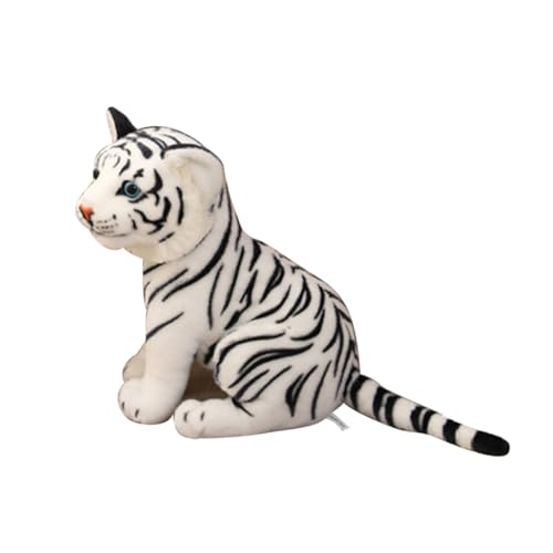 ERINGOGO Realistisches Weißes Tiger Kuscheltier Plüschstofftier Sanft als Geschenk Deko für Geburtstag Neujahr und Kinderzimmer ERINGOGO Realistisches Weißes Tiger Kuscheltier Plüschstofftier Sanft als Geschenk Deko für Geburtstag Neujahr und Kinderzimmer von ERINGOGO
