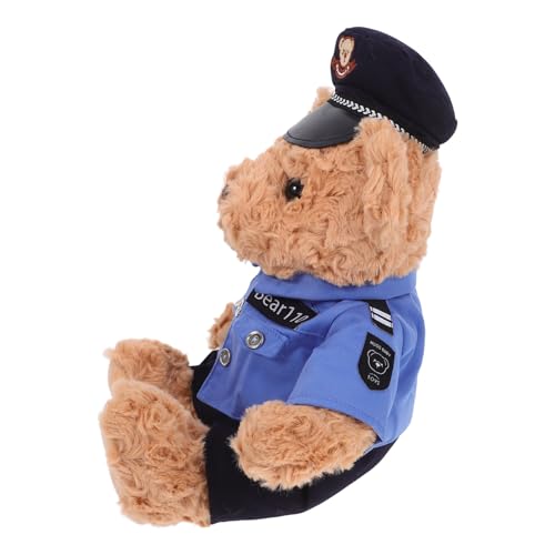 ERINGOGO Realistisches teddybär Plüschtier Flauschig Gefüllt mit Uniform und Mütze Kuscheliges Stofftier für Kinderzimmer Dekoration für Mädchen und Kleinkinder ERINGOGO Realistisches teddybär Plüschtier Flauschig Gefüllt mit Uniform und Mütze Kuscheliges Stofftier für Kinderzimmer Dekoration für Mädchen und Kleinkinder von ERINGOGO