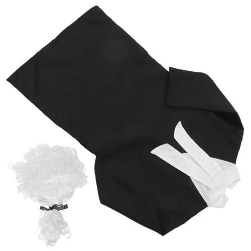 ERINGOGO Richter Kostüm Robe Perücke Gericht Rollenspiel Halloween Kostüm für Jungen Mädchen Weiches Sicheres Material Kreatives Anwaltsoutfit Maschinenwaschbar für Berufstag und Fest ERINGOGO Richter Kostüm Robe Perücke Gericht Rollenspiel Halloween Kostüm für Jungen Mädchen Weiches Sicheres Material Kreatives Anwaltsoutfit Maschinenwaschbar für Berufstag und Fest von ERINGOGO