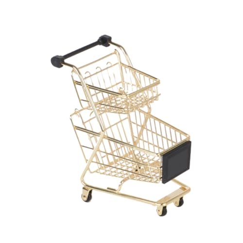 ERINGOGO Rollenspielwagen Kindertrolley schubkarre spielzeugautos kinderschubkarre Handwagen Auto spielzeuge Trolley- für Spielwagen vortäuschen Golden von ERINGOGO