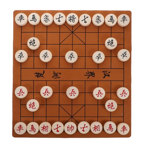 ERINGOGO Satz Schachbrettspiel Chinesische Brettspiele Chinesisches Dame Brettspiel Chinesisches Schachbrett Märchenschach Internationales Schach Reiseschach Dame-brettspiel Für Holz von ERINGOGO