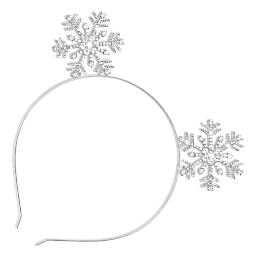 ERINGOGO Schneeflocken Haarreif Weihnachts Accessoire aus Metall Festliches Kopfband mit Filigraner Schneeflocken Form Geeignet für Erwachsene Modischer Haarschmuck für Weihnachtsfeiern und ERINGOGO Schneeflocken Haarreif Weihnachts Accessoire aus Metall Festliches Kopfband mit Filigraner Schneeflocken Form Geeignet für Erwachsene Modischer Haarschmuck für Weihnachtsfeiern und von ERINGOGO