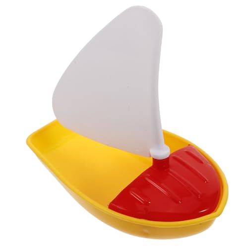 ERINGOGO Schwimmendes Boot Badespielzeug Für Kinder Mini-Segelboot Spielzeug Sommer-Wasserspielzeug Kleinkind-Badezeit Bootsspielzeug Kunststoff-Bootsmodell Für Strand Pool von ERINGOGO