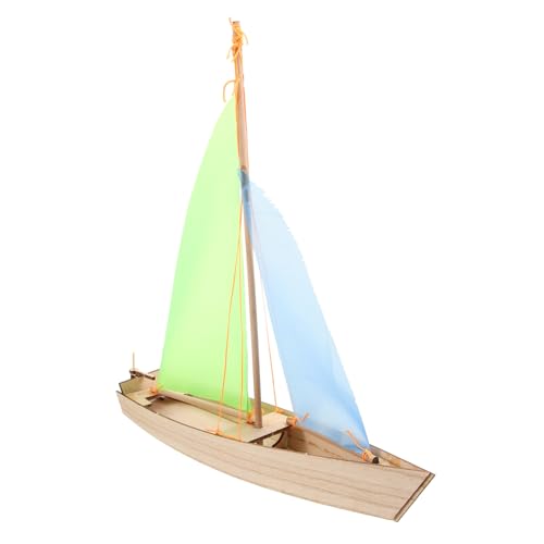 ERINGOGO Segelmodell Segelboot Modell Handwerk Modell Boot Spielzeug Holz Montage Spielzeug Kinder Holzhandwerk 3D Holzpuzzle Holz Segelboot Kits Holz Segelboot Form Holz Segelboot Dekor von ERINGOGO