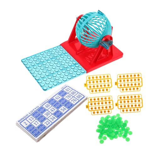 ERINGOGO Set Bingo Machine Party Game Prop Ball Machine Tischspiele Tragbare Maschine Handheld Games Handheld Machine Game Plaything Plastik von ERINGOGO