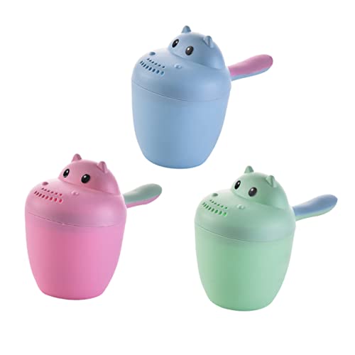 ERINGOGO Shampoo Tasse Hippo Form Cartoon Badewasser Bailer Für Lustiges Bad Und Babylöffel Dusche Perfektes Für Jungen Und Mädchen von ERINGOGO