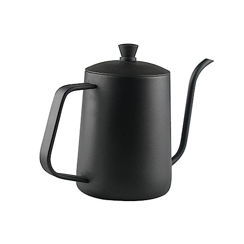 ERINGOGO Simulation Kaffeekanne Teekessel mit Teesieb Wasserkaffeekanne kinderküche geräte puppenhauszubehör wasserkocher Hydrokanne Modell Kaffeekanne Mini-Hausmöbel-Stütze Metall Black von ERINGOGO