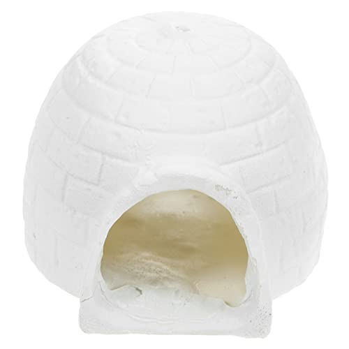 ERINGOGO Simulation eines Iglus Iglu-Modellspielzeug für Kinder Miniatur-Iglu Iglu-Spielzeug Kinderzimmer Dekoration Figuren für Kleinkinder Figuren von Bauernkindern Harz Weiß von ERINGOGO