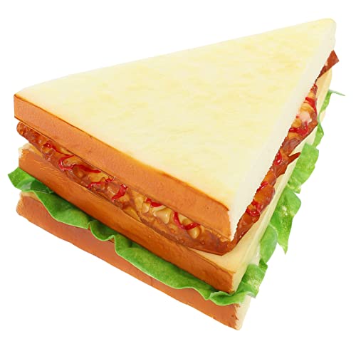 ERINGOGO Simulations-Sandwich Lebensmittel-Display-Modell Gefälschtes Sandwich Gefälschte Kuchen Brotspielzeug Vorgeben Brot Fotorequisite Simulationsbrotmodell Spielzeug Lebensmittel Pu von ERINGOGO