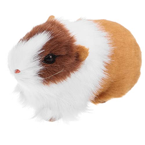 ERINGOGO Simulations-mausmodell Meerschweinchen Plüschtier Hamsterfigur Als Wohndeko Hamster-modellspielzeug Stofftier Meerschweinchen Haustier Mini-Hamster-Figur Hamster-skulptur Kunstpelz von ERINGOGO