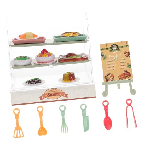 ERINGOGO Simulationskuchenspielzeug Figuren Puppe Miniaturen Mini-vers-küche Dessert-Display Lebensmitteldisplay Aus Acryl Arbeitsvitrine Mini -lebensmittelspielzeug Miniatur-Dinge Plastik von ERINGOGO