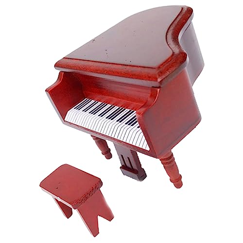 ERINGOGO Simuliertes Klavier Mini Kinderklavier Kinderklavier Kinderspielzeug Klavier Für Mini Holzklavier Ornament Mini Hausinstrument Mini Hausklavier Ornament Kleines von ERINGOGO