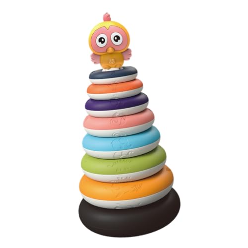 ERINGOGO Spaßiges Lernspielzeug Stapelturm aus Robustem Material Farbenfrohes Regenbogen Ring Spiel Fördert Hand Auge koordination und Farberkennung Geeignet für Ab Jahren ERINGOGO Spaßiges Lernspielzeug Stapelturm aus Robustem Material Farbenfrohes Regenbogen Ring Spiel Fördert Hand Auge koordination und Farberkennung Geeignet für Ab Jahren von ERINGOGO