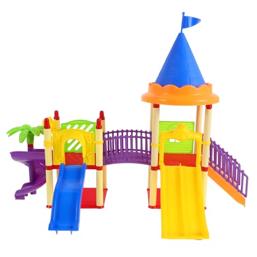 ERINGOGO Spielplatz Spielzeug Spielplatzspielzeug Miniaturgehäuse Minispielplatz Mini-puppenhausmöbel Miniatur-spielplatzmodelle Puppenhauszubehör Kleine Spielplatzmodelle Plastik von ERINGOGO