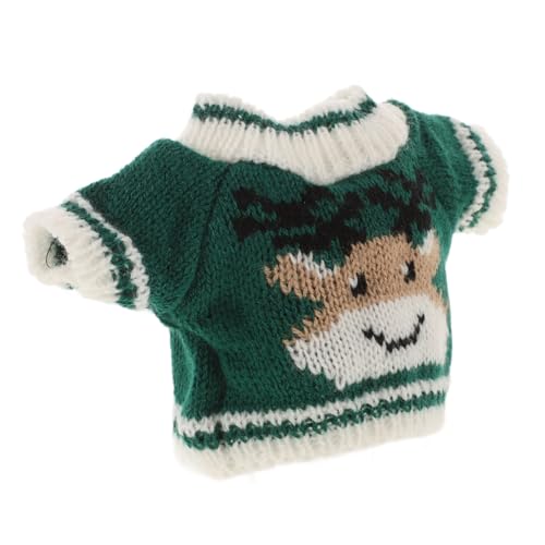 ERINGOGO Spielzeugbär Pullover Kuscheltierkleidung Kuscheltier Shirts Puppenkleidung Und Zubehör Weihnachtspuppenzubehör Dinosaurier Kleidung Für Kuscheltiere Plüschhase Grünes Garn von ERINGOGO