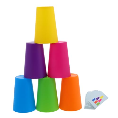 ERINGOGO Stackbecher Spiel für Fördert Konzentration und Kognitive Fähigkeiten Pädagogisches Stapelbecher für Wettkampf und Eltern Junge Mädchen Interaktion Kreatives Denkspiel ERINGOGO Stackbecher Spiel für Fördert Konzentration und Kognitive Fähigkeiten Pädagogisches Stapelbecher für Wettkampf und Eltern Junge Mädchen Interaktion Kreatives Denkspiel von ERINGOGO