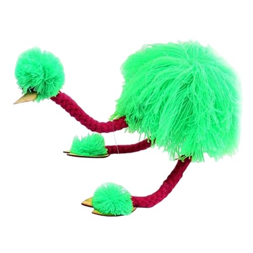 ERINGOGO Straußen Marionette interessante Marionetten lustige Marionetten Spielpuppen vorgeben Spielzeug Kinder entwicklung Leistung Plüschpuppe Tiermarionetten Marionette Kiefernholz Green von ERINGOGO