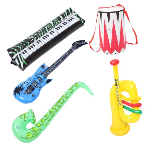 ERINGOGO Teiliges Aufblasbares Party PVC Bühneninstrumenten Inklusive Gitarre Saxophon Trompete und Schlagzeug Leichte Musikspielzeuge für Jungen und Mädchen Zufällige Farbe ERINGOGO Teiliges Aufblasbares Party PVC Bühneninstrumenten Inklusive Gitarre Saxophon Trompete und Schlagzeug Leichte Musikspielzeuge für Jungen und Mädchen Zufällige Farbe von ERINGOGO