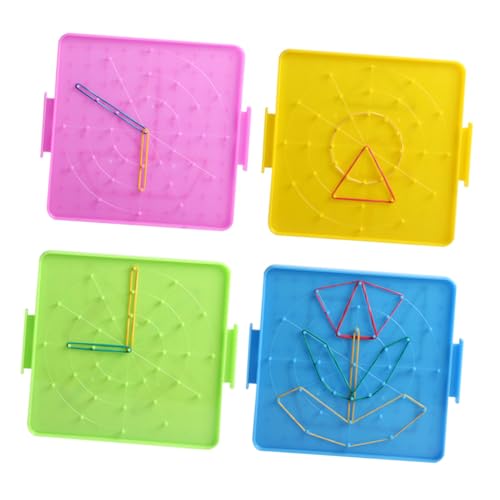 ERINGOGO Teiliges Kreatives Nagelbrett aus Sicherem Doppelseitiges Lernspielzeug mit Gummibändern für Grundschüler Geometrisches Lehrmittel zur Mathematischer Fähigkeiten ERINGOGO Teiliges Kreatives Nagelbrett aus Sicherem Doppelseitiges Lernspielzeug mit Gummibändern für Grundschüler Geometrisches Lehrmittel zur Mathematischer Fähigkeiten von ERINGOGO