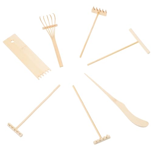 ERINGOGO Teiliges Mini Zen Bambus Gartenharken Klein für DIY Sandspiel Meditation Desktop Dekoration Kreative Landschafts Mikroharken ERINGOGO Teiliges Mini Zen Bambus Gartenharken Klein für DIY Sandspiel Meditation Desktop Dekoration Kreative Landschafts Mikroharken von ERINGOGO