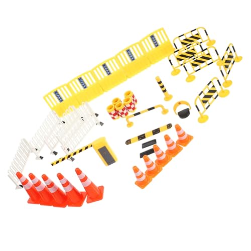 ERINGOGO Teiliges Miniatur Verkehrsbarrieren Spielset Pädagogisches Straßenverkehrszeichen Bunte Verkehrsschilder für Verkehrserziehung und Landschaftssimulation ERINGOGO Teiliges Miniatur Verkehrsbarrieren Spielset Pädagogisches Straßenverkehrszeichen Bunte Verkehrsschilder für Verkehrserziehung und Landschaftssimulation von ERINGOGO