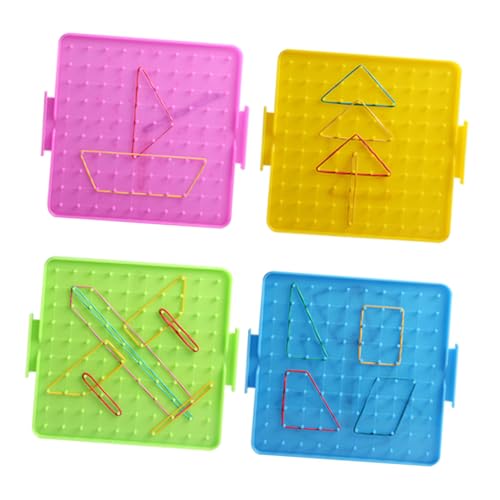 ERINGOGO Teiliges Nagelbrett für Grundschule Doppelseitiges Lernbrett aus Hochwertigem mit Gummibändern Umweltfreundlich und Sicher Mathe Lehrmittel Zufällige Farbe ERINGOGO Teiliges Nagelbrett für Grundschule Doppelseitiges Lernbrett aus Hochwertigem mit Gummibändern Umweltfreundlich und Sicher Mathe Lehrmittel Zufällige Farbe von ERINGOGO