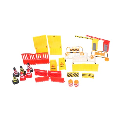 ERINGOGO Teiliges Verkehrszeichen Spielset Miniatur Straßenabsperrung mit Realistischen Farben Strapazierfähigem Material Leicht und Tragbar Geeignet für Lernen Baufahrzeugen ERINGOGO Teiliges Verkehrszeichen Spielset Miniatur Straßenabsperrung mit Realistischen Farben Strapazierfähigem Material Leicht und Tragbar Geeignet für Lernen Baufahrzeugen von ERINGOGO