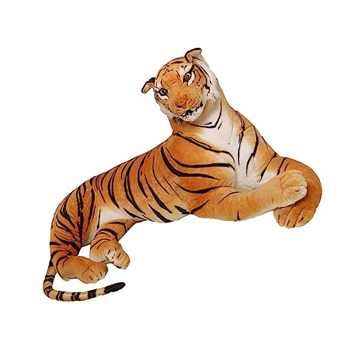 ERINGOGO Tigerpuppe Kuscheltier Animal Figures wohnzimmerdeko plushbit Stuffed Soft Toys mit Tieren gefüllte Puppen Simulation Tiger ausgestopftes Tierspielzeug Stoffpuppen Orange von ERINGOGO