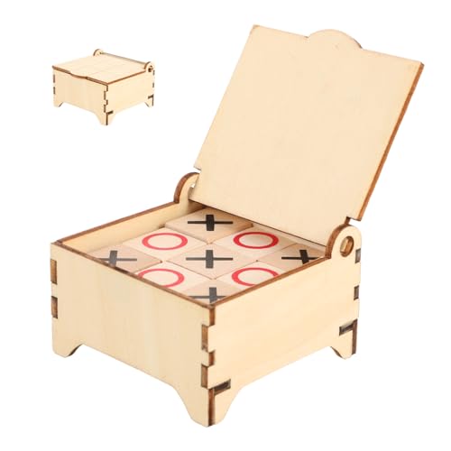 ERINGOGO Triple Outdoor Für Spieltisch Puzzles Spieltisch Spielabend Brettspiel Denkspiel Lernspiel Tie Tac Toe Outdoor Spiel Holz von ERINGOGO