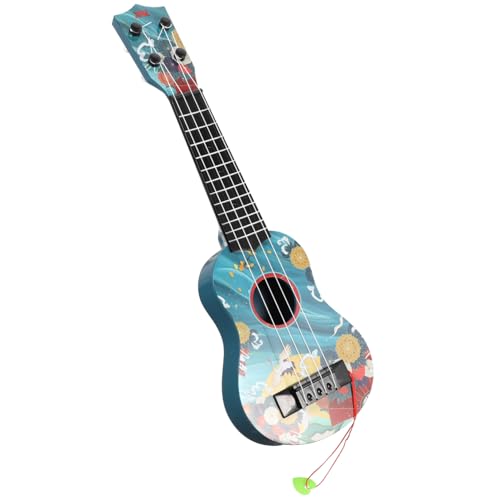 ERINGOGO Ukulele Für Simulation Gitarre Gitarrenmodell Für Pädagogische Gitarre Für Gitarre Für Anfänger Kindergitarre Gitarrenspielzeug Für Blue Plastik von ERINGOGO