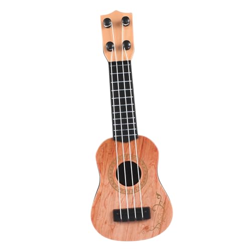 ERINGOGO Ukulele kinderinstrumente musikinstrumente für Musikalische Spielzeuge für Mini- -Ukulele Kinderukulele Ukulele-Tuner Plastik Light Brown von ERINGOGO